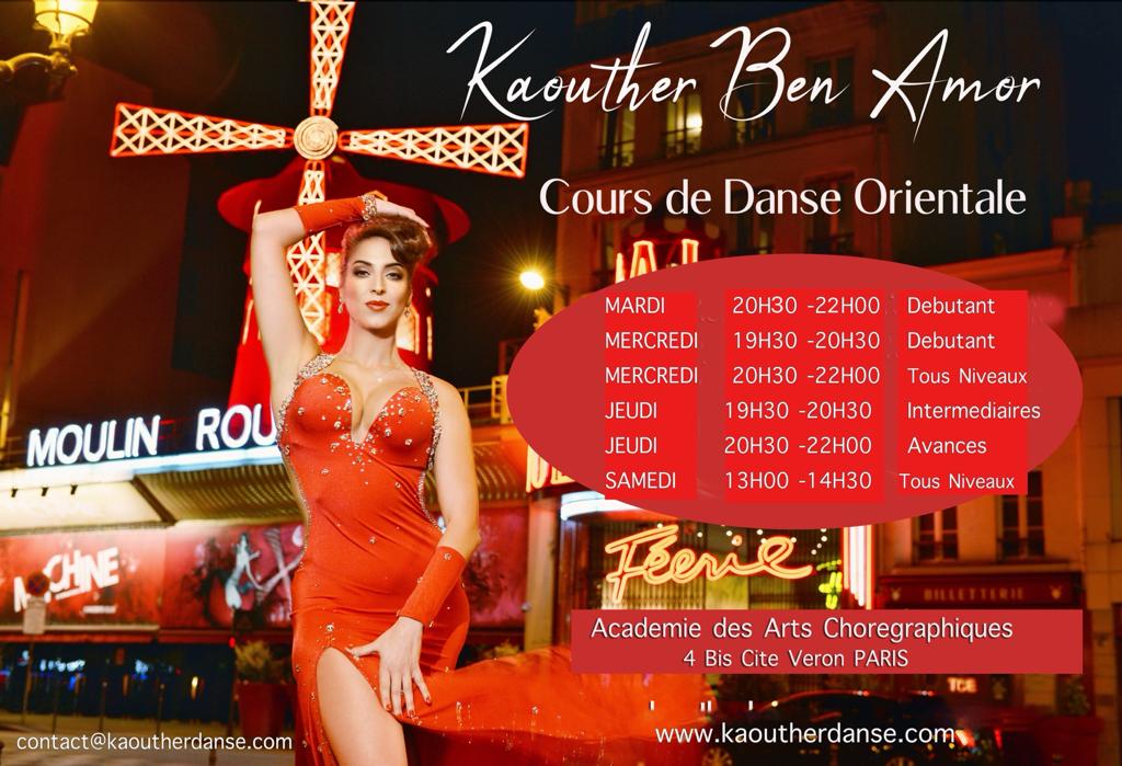 Cours collectifs | Kaouther Ben Amor - Cours de Danse Orientale Paris